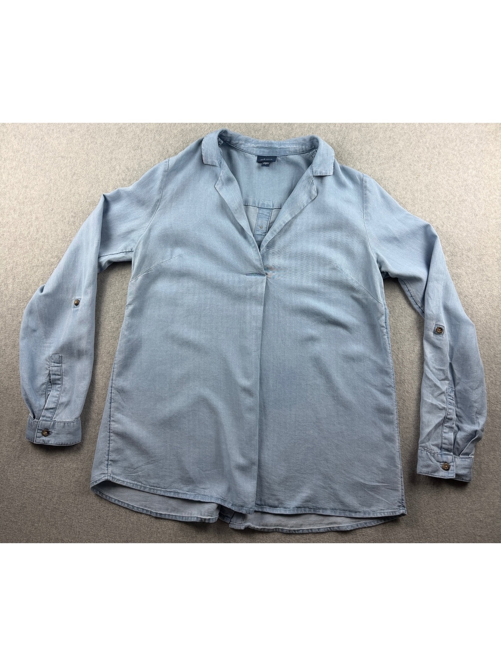 J Jill Chambray top with buttons down back